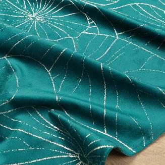 Obrus dekoracyjny BLINK 35x180 Eurofirany ciemnoturkusowy