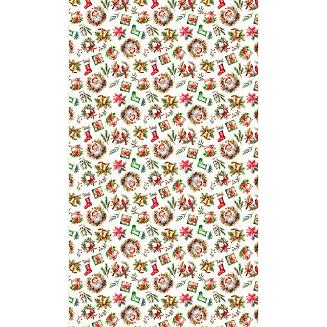 ŚWIĄTECZNY MIX Obrus NINA WODOODPORNA, 140x240cm, kolor 003 czerwony  PBN277/KSP/C03/140240/1