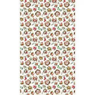 ŚWIĄTECZNY MIX Obrus NINA WODOODPORNA, 140x240cm, kolor 003 czerwony  PBN277/KSP/C03/140240/1