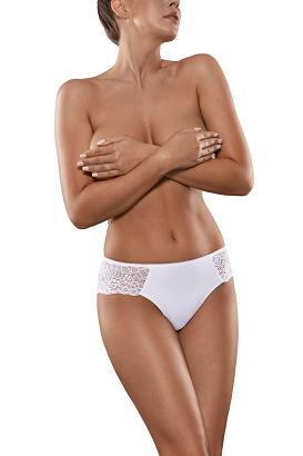 Brazyliany damskie z koronką Babell kod 142 białe