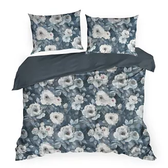 Pościel bawełniana KIRA 140x200 Design91 ciemnogranatowy