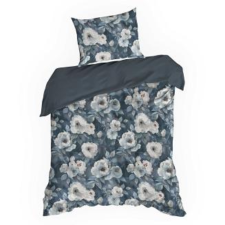 Pościel bawełniana KIRA 140x200 Design91 ciemnogranatowy