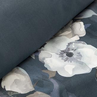 Pościel bawełniana KIRA 140x200 Design91 ciemnogranatowy