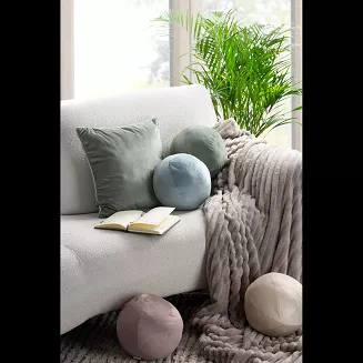 Poszewka dekoracyjna GAJA4 śr. 24 Eurofirany ciemnoróżowa kula z wypełnieniem