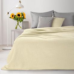 Koc narzuta AMBER 180x220 Design91 kremowy