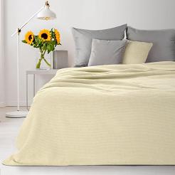 Koc narzuta AMBER 180x220 Design91 kremowy