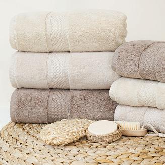 Ręcznik bawełniany RODOS 70x140 ciemnokremowy