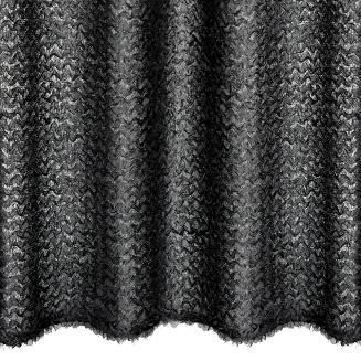 Zasłona gotowa na przelotkach TIFFANY 135x250 Eva Minge Eurofirany czarny