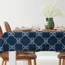 Obrus dekoracyjny GARDEN 140x220 Eurofirany granatowy