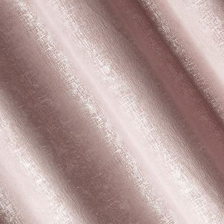 Zasłona gotowa na taśmie CYPR 140x270 Design91 pudrowa + srebrna