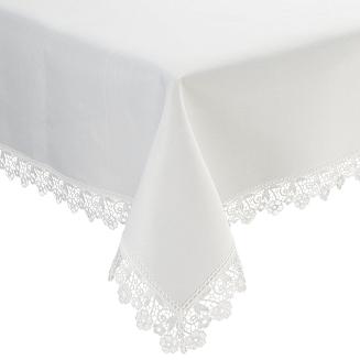 Obrus dekoracyjny CINDY 140x180 Eurofirany biały