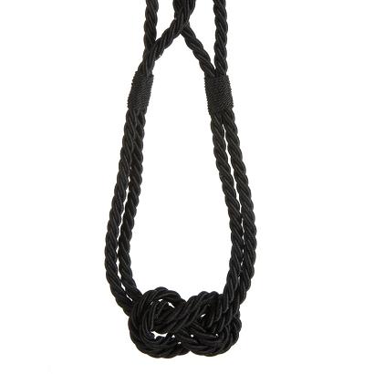 Sznur dekoracyjny do zasłon MOLLY Eurofirany czarny