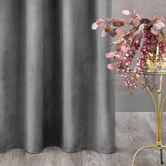 Zasłona gotowa na taśmie ROSA 140x270 Eurofirany stalowa