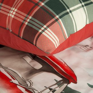 Komplet pościeli świąteczny POS 220x200 Eurofirany czerwony