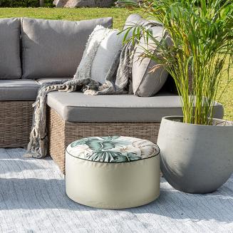 Pufa ogrodowa GARDEN 53x23 Eurofirany kremowy