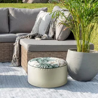 Pufa ogrodowa GARDEN 53x23 Eurofirany kremowy