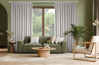 Zasłona gotowa NELISA 210x270 Eurofirany ciemnobeżowy