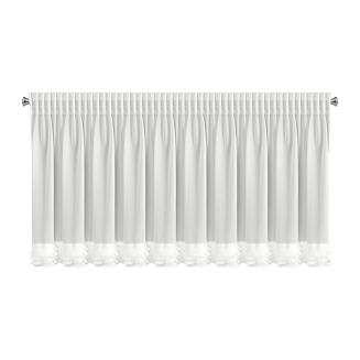 Firana gotowa na taśmie LUISA 200x70 Eurofirany biały