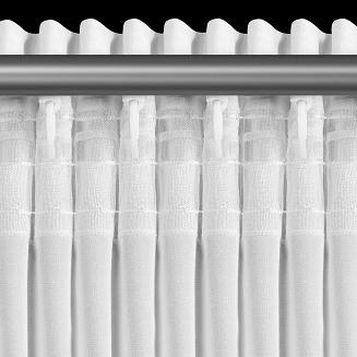 Firana gotowa na taśmie LUISA 200x70 Eurofirany biały