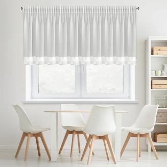 Firana gotowa na taśmie LUISA 200x70 Eurofirany biały