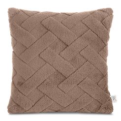 Poszewka dekoracyjna CARO 45x45 Design91 ciemnobeżowy