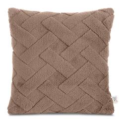 Poszewka dekoracyjna CARO 45x45 Design91 ciemnobeżowy