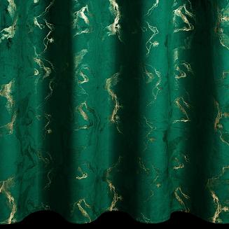 Zasłona gotowa na przelotkach RAJA 140x250 Eurofirany ciemnozielony