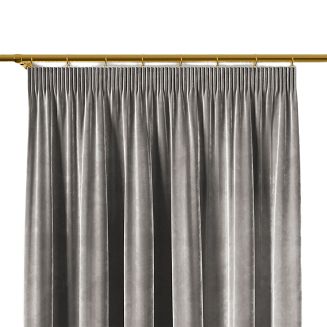 Zasłona gotowa na taśmie VELVI 140x260 jasnoszara