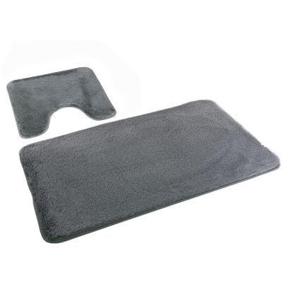 Dywanik łazienkowy 2-częściowy LOMBOK Euromat puszysty ciemnoszary