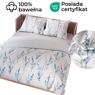 SELA Komplet pościeli z bawełny satynowej 220x200cm 100099/SAT/000/220200/1