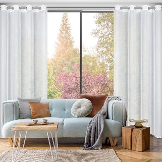 Firana gotowa na przelotkach LENA 140x250 Eurofirany biały