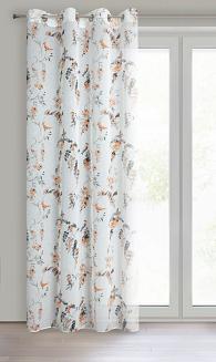 Zasłona gotowa na przelotkach RIKI 140x250 Eurofirany rudy