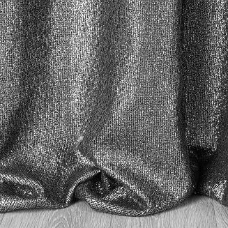 Zasłona gotowa na przelotkach GLOSSY 140x250 Eurofirany czarny