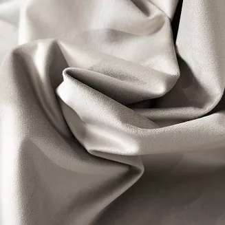 Zasłona gotowa na przelotkach BLACKOUT VELVET 140x250 szarobeżowa