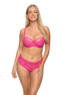 Biustonosz z koronką Soft Nike 1135 miękki fuksja
