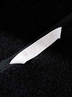 Ręcznik bawełniany LIBRE 30x30 czarny z białą bizą