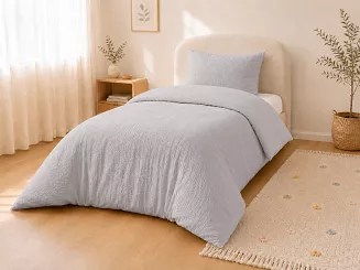 POŚCIEL BAWEŁNA MUŚLINOWA SZARA /100X135/ mayamoo