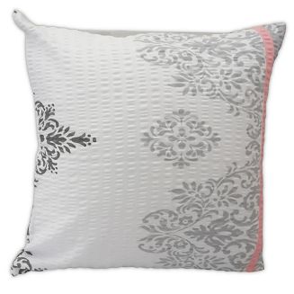 Poszewka z kory 50x60 wzór wycinanka | różowy pas / ornament