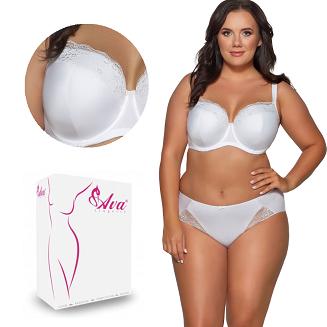 Biustonosz Full Cup AV 2112 usztywniany biały