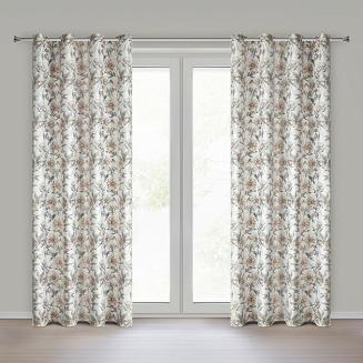 Zasłona gotowa na przelotkach BEVERLY 140x250 Eurofirany biały