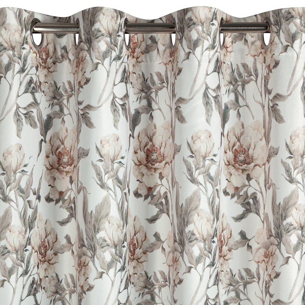 Zasłona gotowa na przelotkach BEVERLY 140x250 Eurofirany biały