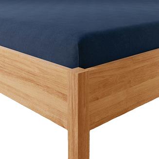 Prześcieradło jersey z gumką 160x200 DREAMY PREMIUM granatowe