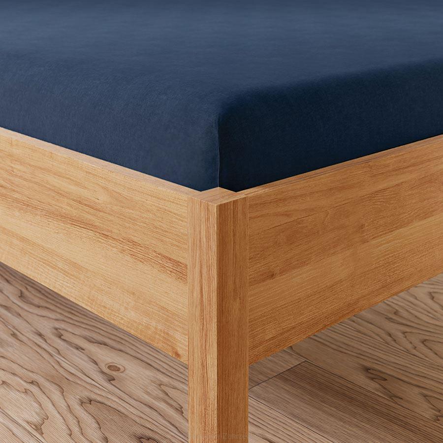 Prześcieradło jersey z gumką 160x200 DREAMY PREMIUM granatowe