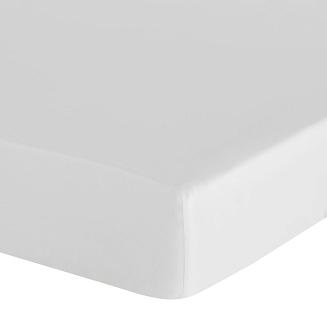 Prześcieradło satynowe z gumką BASIC 180x200x30 Eurofirany biały