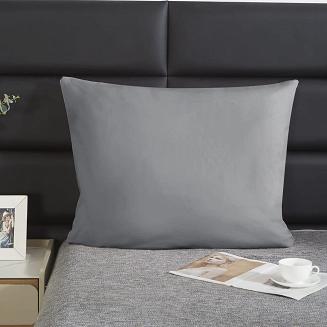 Poszewka satyna bawełniana SIN 50x70 grafitowa