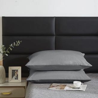 Poszewka satyna bawełniana SIN 50x70 grafitowa