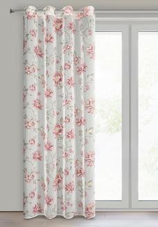 Zasłona gotowa na przelotkach KALINA 140x250 Eurofirany biały