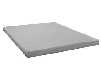 Prześcieradło jersey z gumką 200x220 szary na białym tle