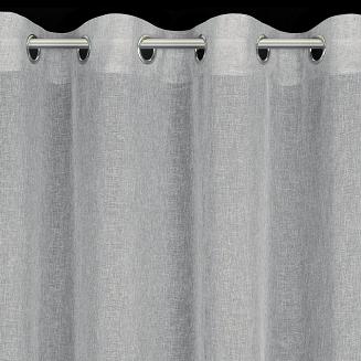 Zasłona gotowa na przelotkach ANGELICA 140x250 Eurofirany srebrny