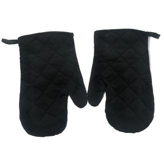 Rękawice kuchenne 18x27 z magnesem 2 szt. czarno-biała kratka vichy